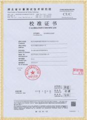 DN-H 單相電能表現場校驗儀檢定證書